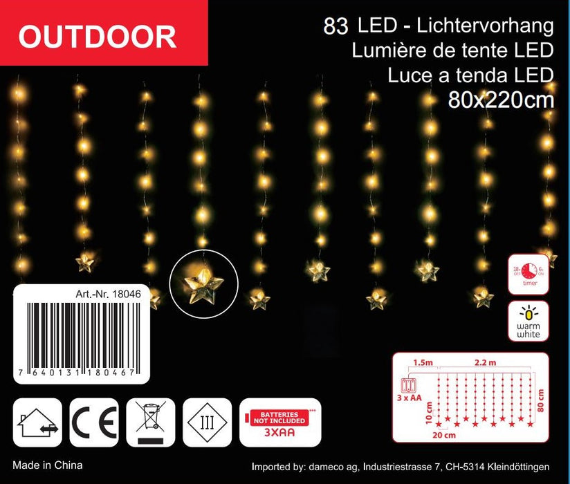 LED Lichtervorhang Outdoor 11 Stränge