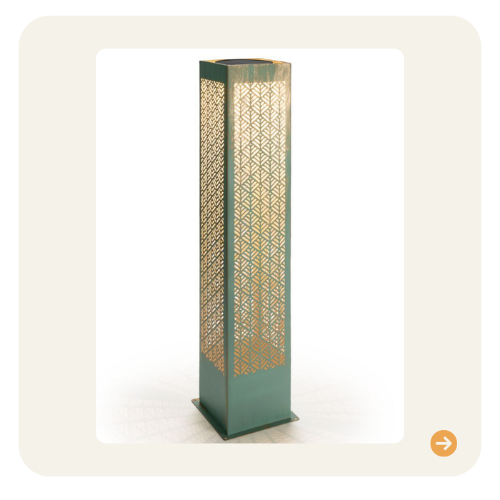 Solar Antic Pillar Sofia aquamarine 78x15cm