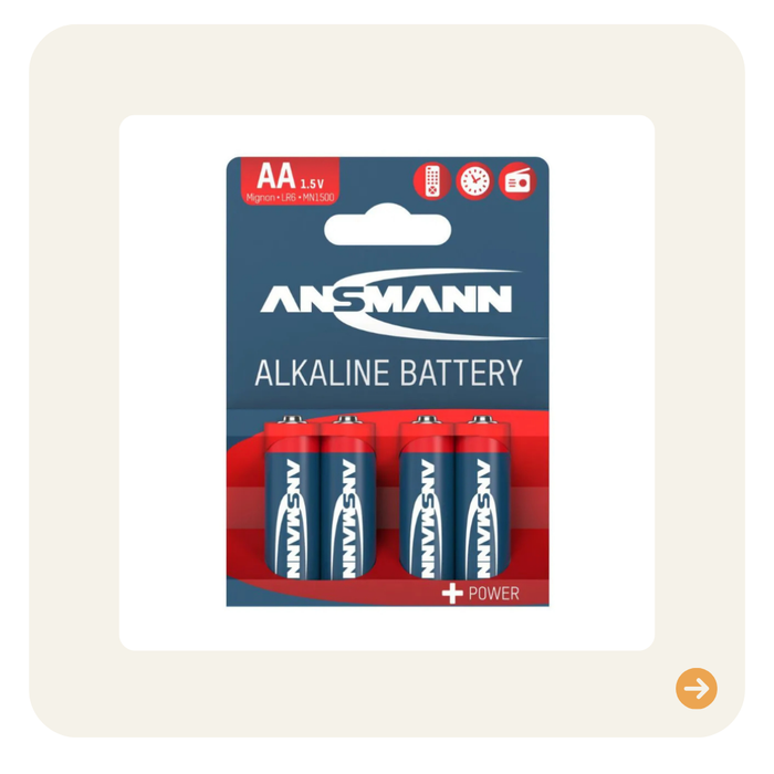 Alkaline Batterie Mignon AA / LR6 4er Blister