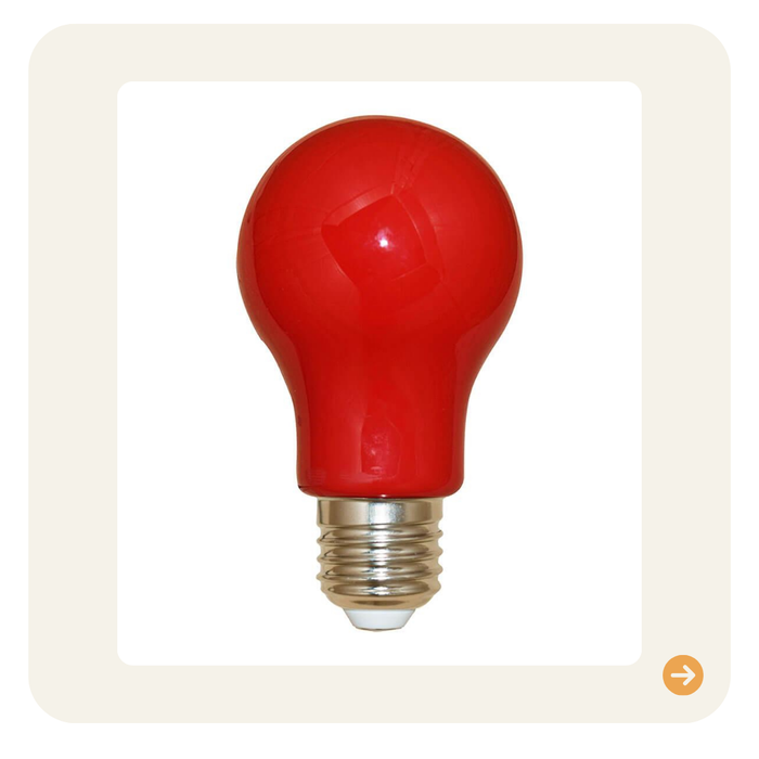 LED Leuchtmittel rot E27 A60 Birnenform 3W