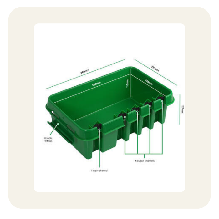 Kabelverstauung DRIBOX,mittel, grün