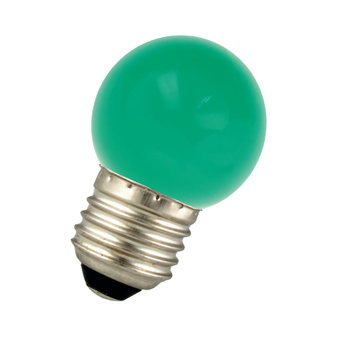 LED Leuchtmittel grün E27 G45 Kugelform 1W