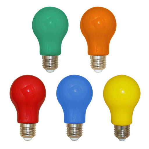 LED-Leuchtmittel Glühbirnenform A60 E27 farbig bunt für Lichterketten