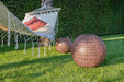 Solar Laterne Antic Ball Boho hellbraun 40cm