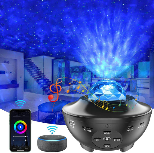 Sternenhimmel Projektor, mit Lautsprecher, Bluetooth, App & WLAN